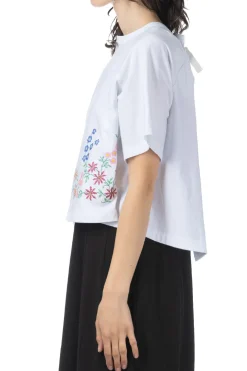 Online Comme Des Garcons TAO Cotton Embroidery Top - White