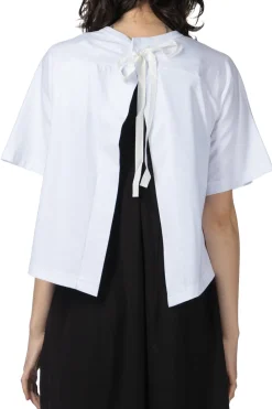 Online Comme Des Garcons TAO Cotton Embroidery Top - White