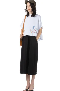 Online Comme Des Garcons TAO Cotton Embroidery Top - White