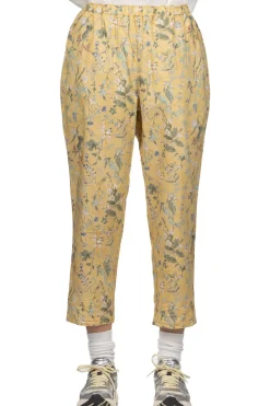 Outlet A+Koloni Cotton Flower Print Pants - Yellow