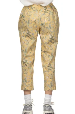 Outlet A+Koloni Cotton Flower Print Pants - Yellow
