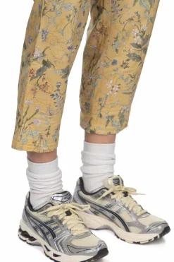 Outlet A+Koloni Cotton Flower Print Pants - Yellow