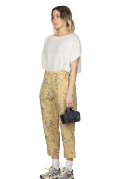 Outlet A+Koloni Cotton Flower Print Pants - Yellow