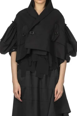 Clearance Comme Des Garcons TAO Cotton Garbardine Jacket - Black