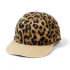 Outlet Kapital Cotton Herringbone Leopard Baseball Cap - Brown