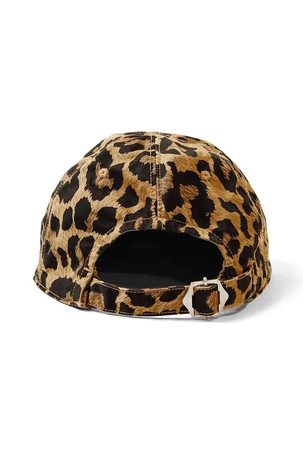 Outlet Kapital Cotton Herringbone Leopard Baseball Cap - Brown