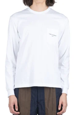 Online Comme Des Garcons Homme Cotton Jersey LS T-Shirt - White