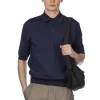 Fashion Kaptain Sunshine Cotton Knit Poloshirt - Navy