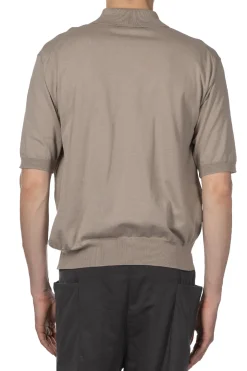 Discount Kaptain Sunshine Cotton Knit Poloshirt - Taupe