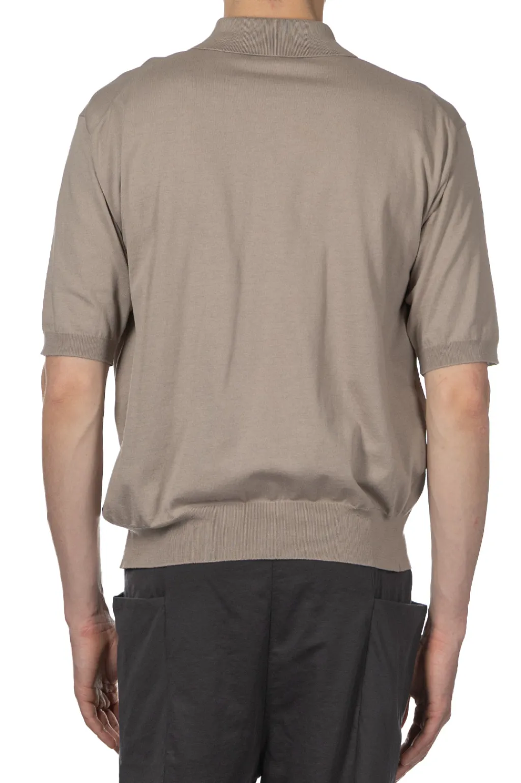 Discount Kaptain Sunshine Cotton Knit Poloshirt - Taupe