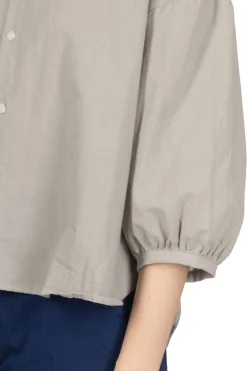 Clearance NARU Cotton Lawn Round Shirt - Grey