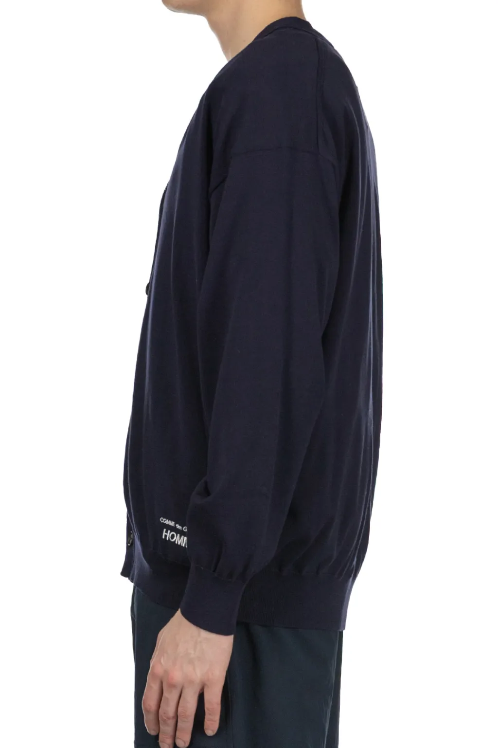 Sale Comme Des Garcons Homme Cotton Logo Cardigan