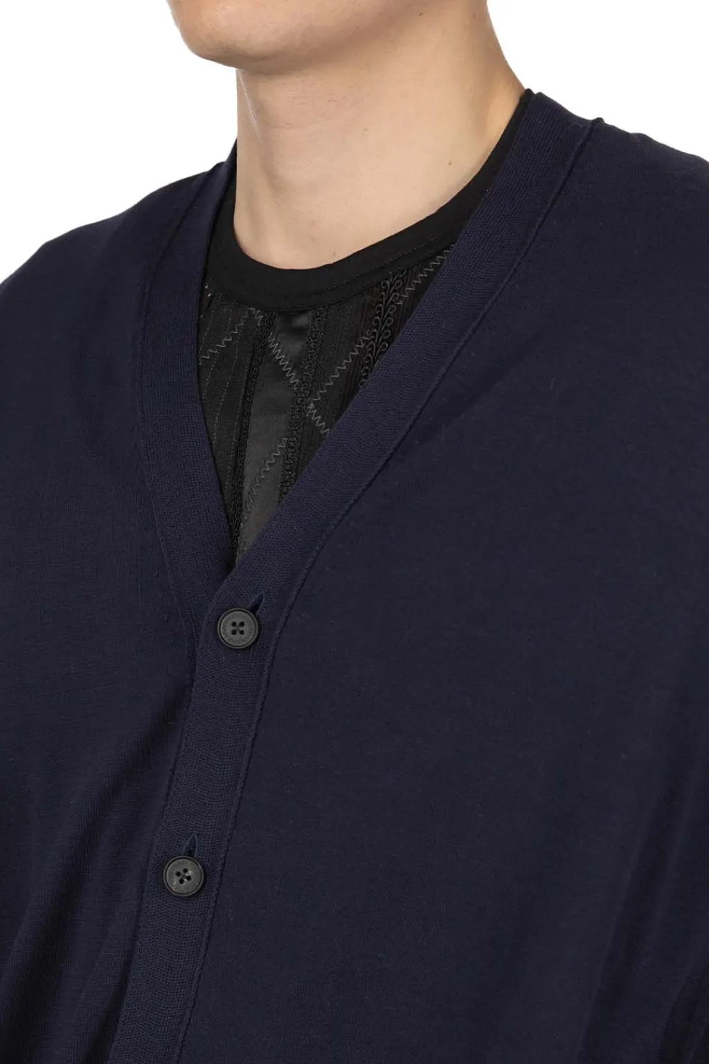 Sale Comme Des Garcons Homme Cotton Logo Cardigan