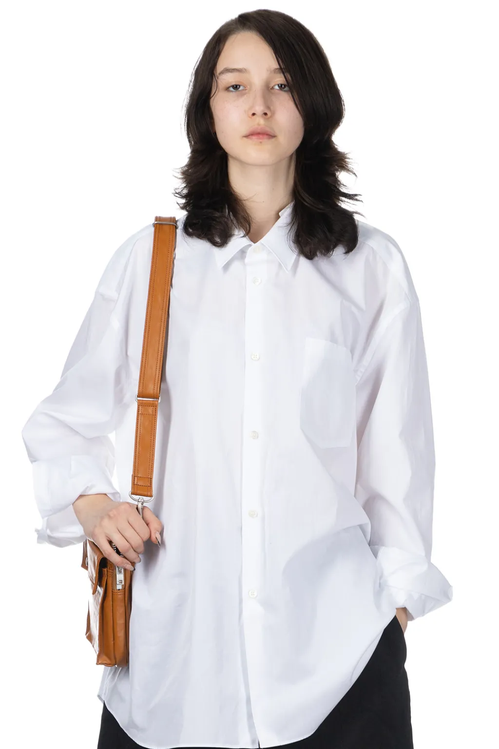 Online Comme Des Garcons Comme Des Garcons Cotton Long Shirt - White