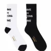 Best Comme Des Garcons Homme Cotton Mix Logo Socks - 2 Colors