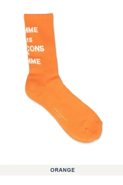 New Comme Des Garcons Homme Cotton Mix Logo Socks - 5 Colors
