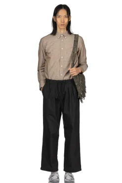 Online Manual Alphabet Cotton Nylon Weather Easy Pants - Black