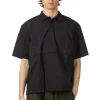 Outlet Tigre Brocante Cotton Nylon Work Polo Shirt - Black