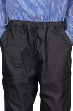 New Junya Watanabe MAN Cotton Polyester Denim x Cotton Linen Twill Pants - Navy
