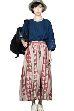 Online Kapital Cotton Pueblo Stripe HARVEST Skirt