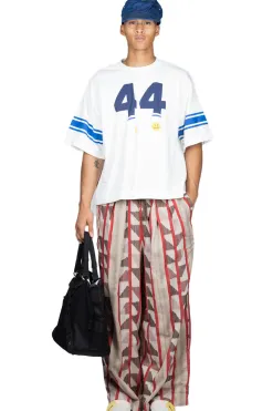 Outlet Kapital Cotton Pueblo Stripe RUDE Buggy Pants