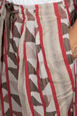 Outlet Kapital Cotton Pueblo Stripe RUDE Buggy Pants