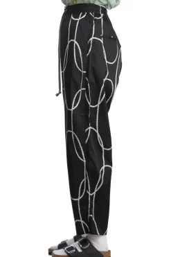 Fashion Kapital Cotton Rayon PEARL-KATABIRA EASY Pants - Black