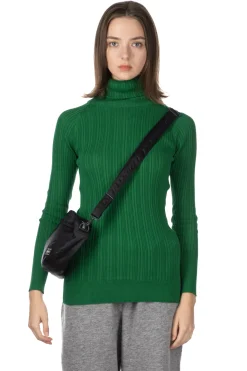 Online NARU Cotton Rib Turtle Neck - Green