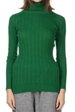 Online NARU Cotton Rib Turtle Neck - Green