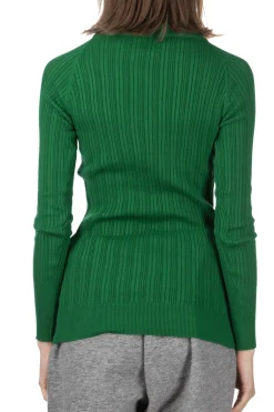 Online NARU Cotton Rib Turtle Neck - Green