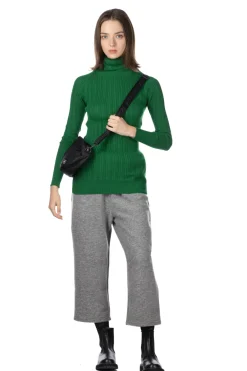 Online NARU Cotton Rib Turtle Neck - Green