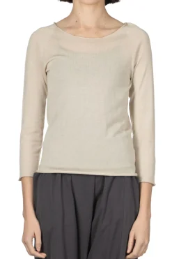 Outlet Evam Eva Cotton Silk Pullover - Ecru