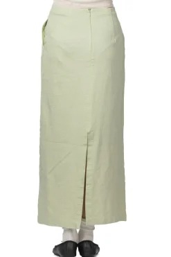Outlet AURALEE Cotton Slub Rayon Plaiting Skirt - Pistachio