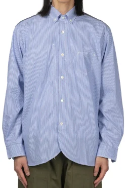 Clearance Junya Watanabe MAN Cotton Stripe Shirt - White Saxon