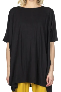Fashion A+Koloni Cotton Tunic - Black