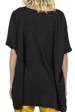 Fashion A+Koloni Cotton Tunic - Black