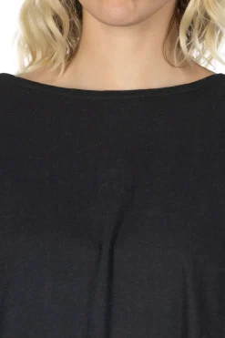 Fashion A+Koloni Cotton Tunic - Black