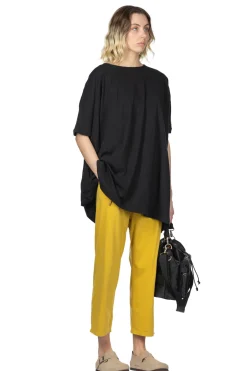 Fashion A+Koloni Cotton Tunic - Black
