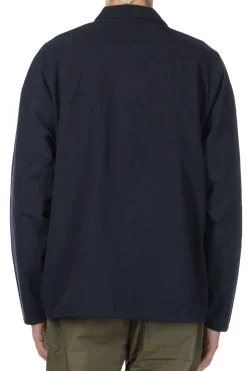 Hot Nanamica Cotton Wool Deck Shirt - Dark Navy