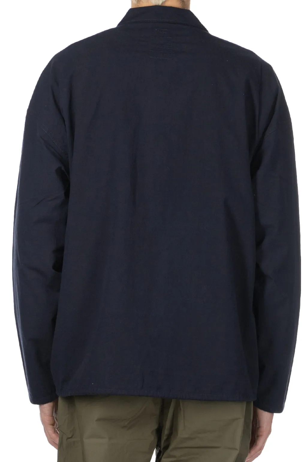 Hot Nanamica Cotton Wool Deck Shirt - Dark Navy