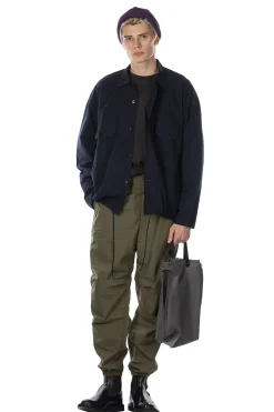 Hot Nanamica Cotton Wool Deck Shirt - Dark Navy