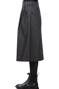 Online Nanamica Cotton Wool Gurkha Skirt - Heather Grey