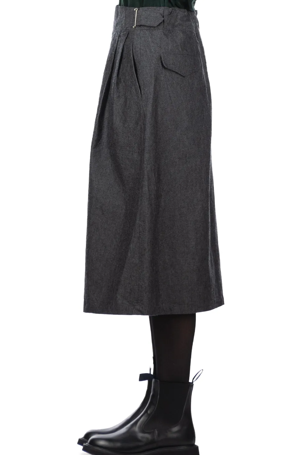 Online Nanamica Cotton Wool Gurkha Skirt - Heather Grey
