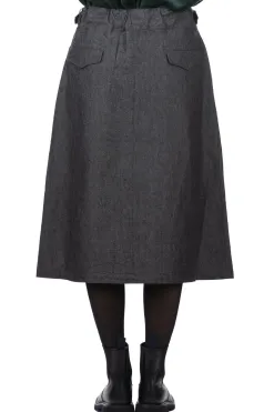 Online Nanamica Cotton Wool Gurkha Skirt - Heather Grey