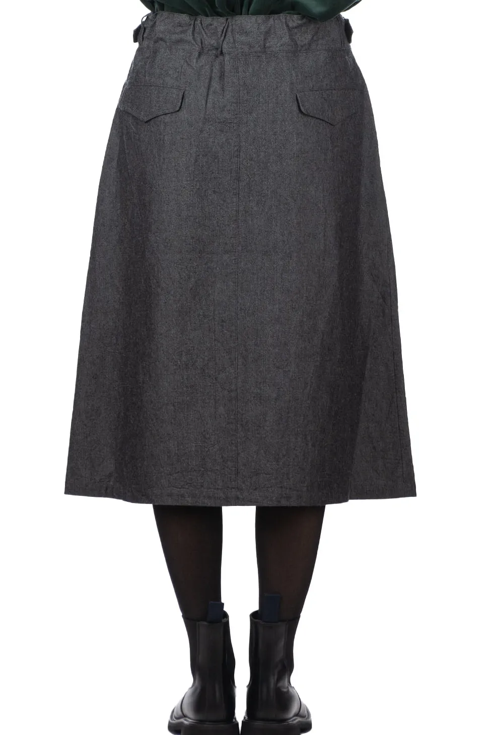 Online Nanamica Cotton Wool Gurkha Skirt - Heather Grey