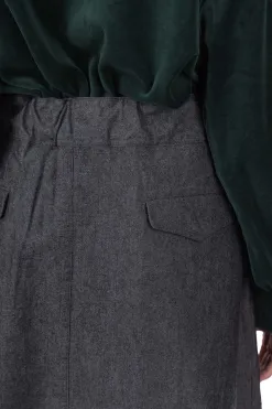 Online Nanamica Cotton Wool Gurkha Skirt - Heather Grey