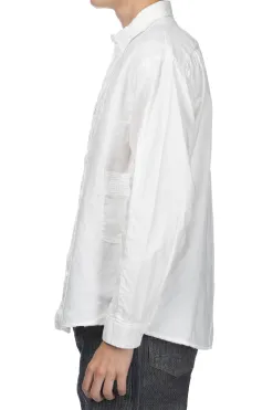 Best Kapital Cotton x Linen White Patchwork KATMANDU Shirt - White