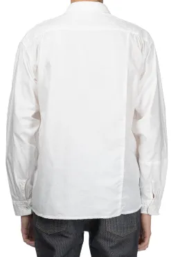 Best Kapital Cotton x Linen White Patchwork KATMANDU Shirt - White