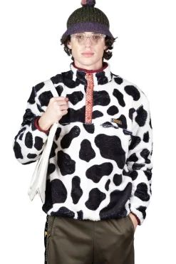 Online Kapital COW Fleece Pullover - White