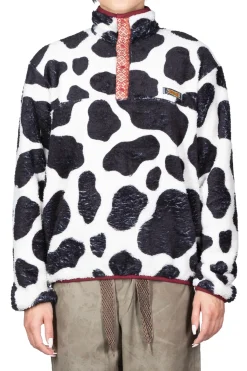 Outlet Kapital COW Fleece Pullover - White